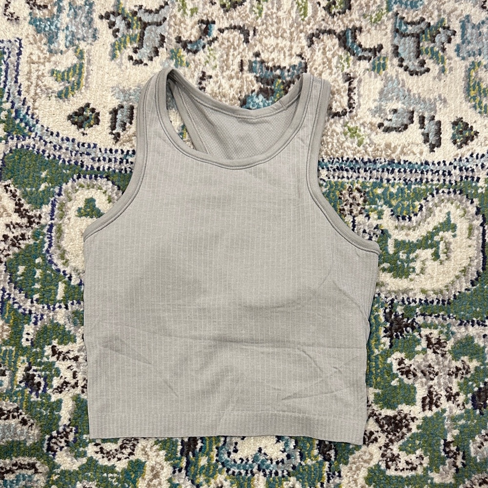 lululemon cropped ebb to street tank
